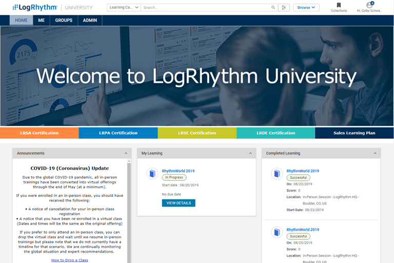Welcome to LogRhythm University