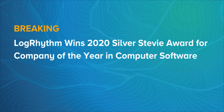 LogRhythm Wins 2020 Silver Stevie Award