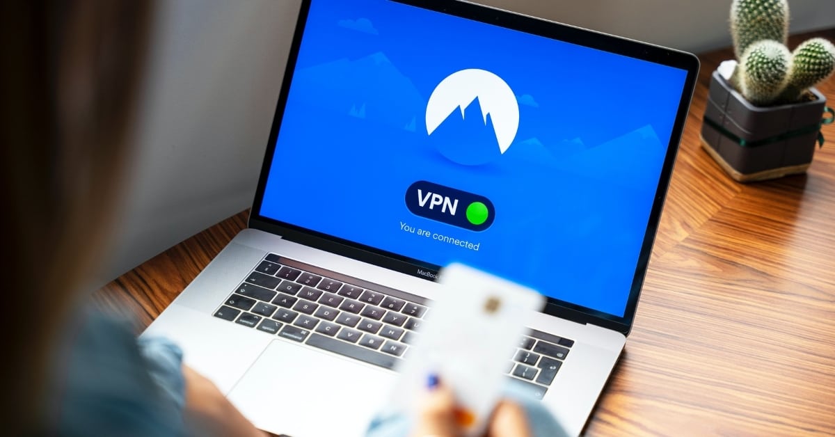 VPN on computer to provide data privacy protection