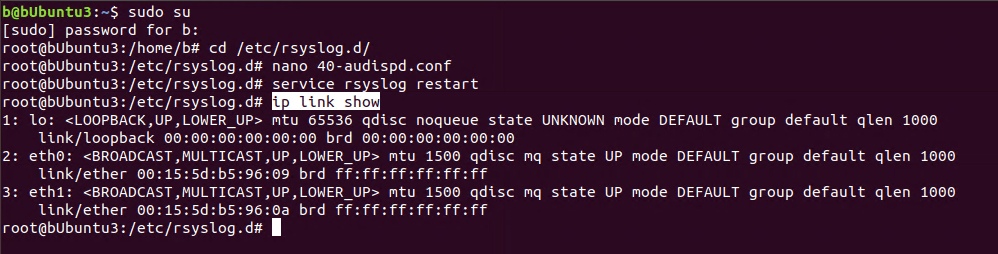 Getting list of network adapters in Ubuntu