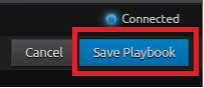 "Save Playbook" button.