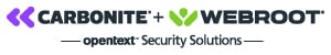 Carbonite + Webroot: Opentext Security Solutions logo