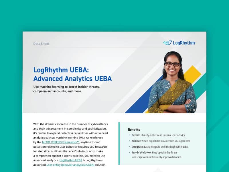 LogRhythm UEBA: Advanced Analytics UEBA