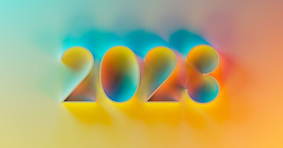 Colorful 2023 year