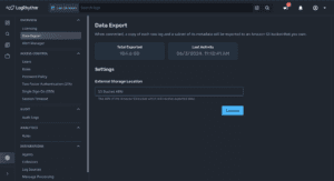LogRhythm Axon Data Export feature for easy data retention in AWS storage