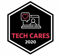 Tech Cares 2020 badge